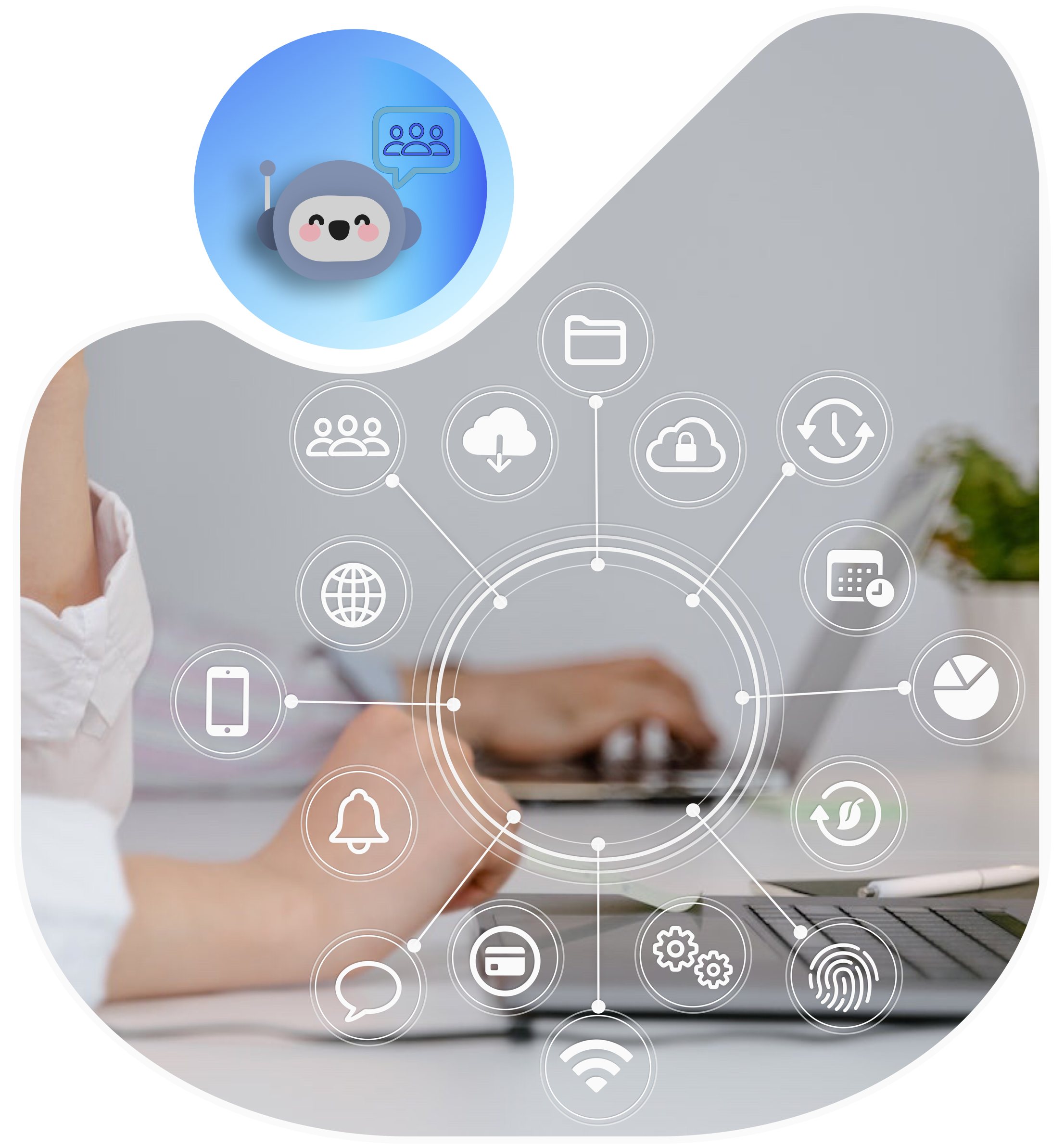 Multi-agent chat illustration